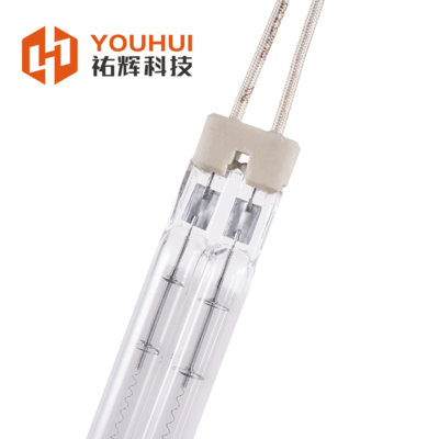 Lampe chauffante infrarouge halogène à tube jumeau 200-4000W 55-575V