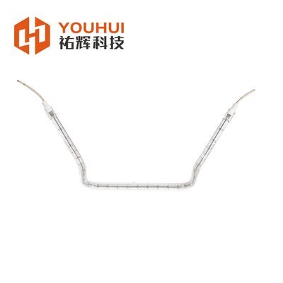 Tube chauffant infrarouge en verre de quartz de qualité industrielle avec une puissance de 150-6000W et une durée de vie de 5000h