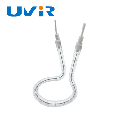 Bon prix 90 degrés anneau transparent lampes infrarouges haut pied radiateur de chauffage infrarouge circulaire en ligne