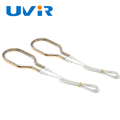 Bon prix Couche d'or à ondes courtes 39-606 mm Lampes infrarouges à anneau Tubes en verre au quartz de tungstène en ligne