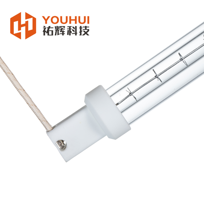 Lampe infrarouge halogène à chauffage au quartz revêtue d'or à haut rendement avec un temps de réponse de 1 seconde et une température de filament de 1100 à 2600 °C