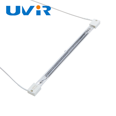 Bon prix lampe de chauffage infrarouge de fibre du carbone 450W, élément de chauffe en verre de tube de quartz en ligne
