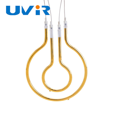 Bon prix Ondes courtes de tube de quartz de lampes infrarouges de circulaire de réflecteur d'or en ligne