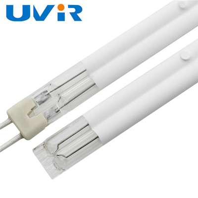 Bon prix Lampes infrarouges de quartz de tube blanc de jumeau avec l'efficacité de la chaleur de 500mm en ligne