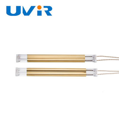 Good price lampe d'infrarouge de la vague 1kw moyenne, lampes de chauffage de quartz avec le réflecteur d'or en ligne