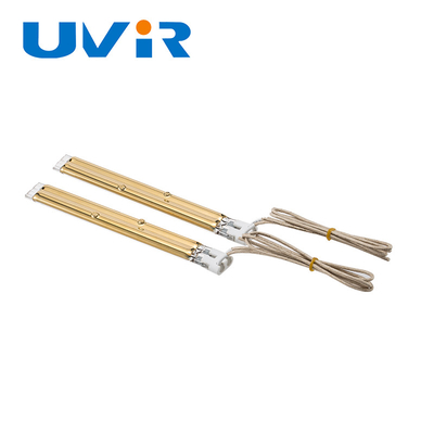 Bon prix Tube de lampe chauffante infrarouge à quartz revêtu d'or 1338W en ligne