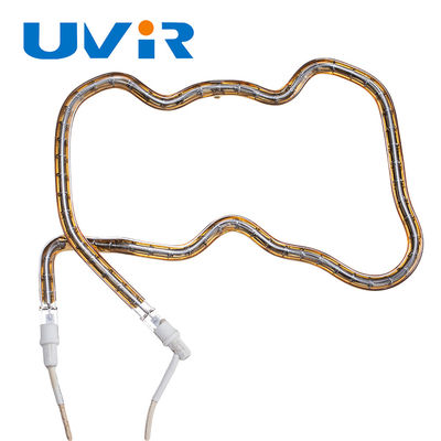 Bon prix Tubes de chauffage infrarouge à ondes courtes en forme 3D plaqué or 150-6000W en ligne