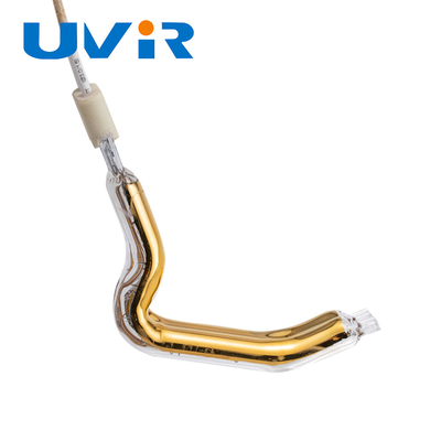 L type or infrarouge de tube de lampe de chauffage d'ondes courtes de tube de double a enduit