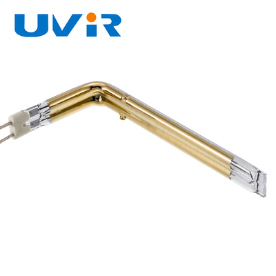 Good price L'or en plastique d'élément de chauffe de tube de quartz de pièces de jumeau d'UVIR a plaqué infrarouge en ligne