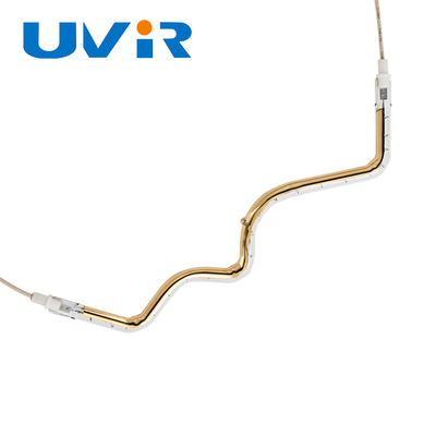 Good price L'or a plaqué le tube infrarouge d'élément de chauffe d'émetteurs de quartz industriel en ligne