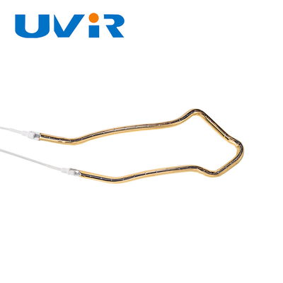 Type 3D Element Tube Quartz Infrared Heating Lamp Tube Gold Coated