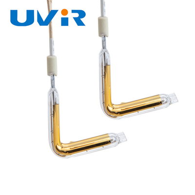 L'or a enduit le type tube infrarouge de quartz d'halogène pour le chauffage en plastique de soudure