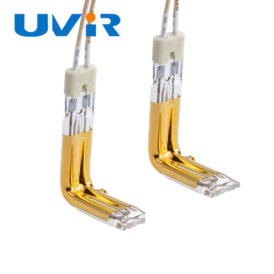 Good price Or de lampe de chauffage infrarouge de tube de quartz d'halogène de double tube enduit en ligne