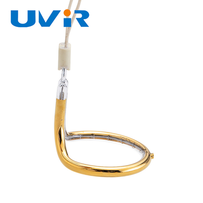 Good price Accessoires de chauffage de tube infrarouge de Heater Lamp Gold Coating Single de circulaire de quartz en ligne