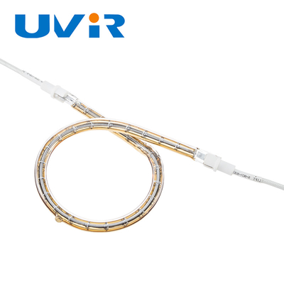 Lampe à chauffage par infrarouge à anneaux halogènes personnalisée 24V-575V