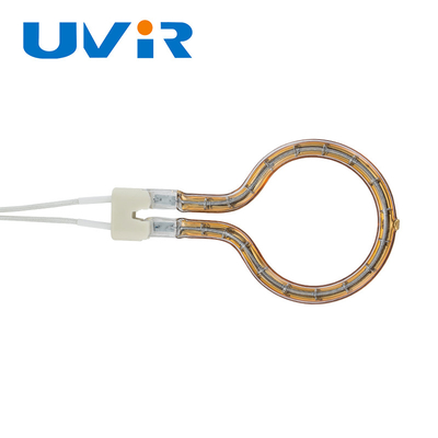 Lampe chauffante infrarouge à quartz annulaire 100-7600W, revêtement or