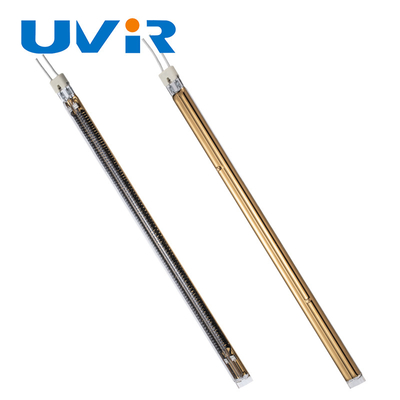 Good price quartz Heater Lamp, lampe de tube de jumeau de 15x33 TL1145 de chauffage IR de revêtement d'or en ligne