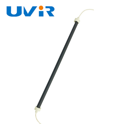 Good price Onde longue infrarouge 50-500mm de lampe d'IR de quartz de tube noir pour traiter en ligne