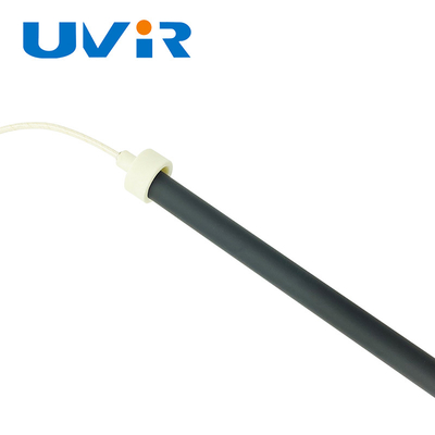 Lampe halogène de tube de noir de lampe infrarouge de quartz de tube simple pour le chauffage industriel