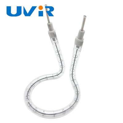 Tuyau de lampe à chauffage en verre de quartz à pied élevé Tuyau de lampe à infrarouge circulaire