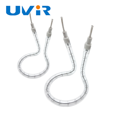 Lampe de chauffage halogène à anneau infrarouge au quartz à température de couleur stable et longue durée de vie