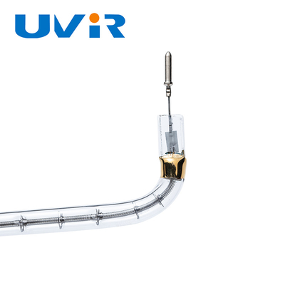 200-4000W type U tube halogène de chauffage au quartz, lampes à ondes courtes 2D claires