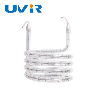 3d tube unique tube de verre au quartz clair halogène à infrarouge tube d'élément chauffant
