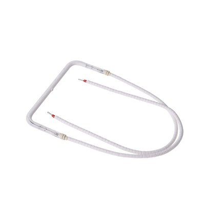 Lampe de chauffage à infrarouge en forme de U à tube unique à ondes courtes d'halogène blanc