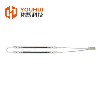 Lampe de chauffage infrarouge à tubes simples en feutre de carbone pour le séchage et le chauffage de la peinture à base d'eau