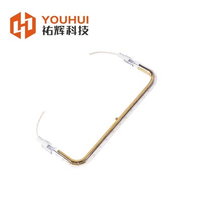Bon prix Lampe à tube de chauffage à infrarouge unique de type U Lampe à quartz halogène plaquée or en ligne