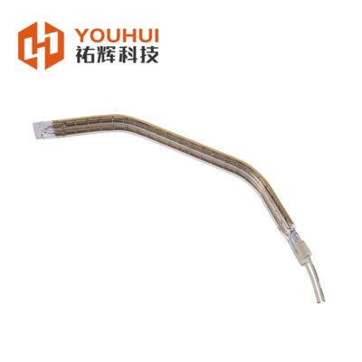 Tuyaux d'élément chauffant infrarouge revêtus d'or 150-6000W