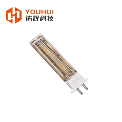 Lampe infrarouge à tubes jumeaux de 420W 120V avec revêtement d'or pour l'impression 3D