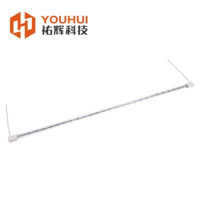 Lampe infrarouge quartz à tube unique avec filament de tungstène et verre de quartz pour applications industrielles