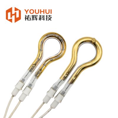 Bon prix Single Tube Short Wave Gold Coating Infrared Heating Element Tube 150-6000W with 85% Heat Efficiency and 5000-20000h Lifespan en ligne