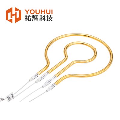 Lampe chauffante infrarouge à réflecteur annulaire doré 1600W 240V