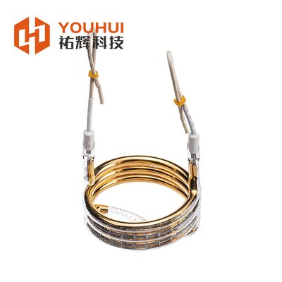 Tubes de chauffage infrarouge 3D en forme de contour recouvertes d'or avec une durée de vie de 5000 à 2000 heures pour un chauffage efficace
