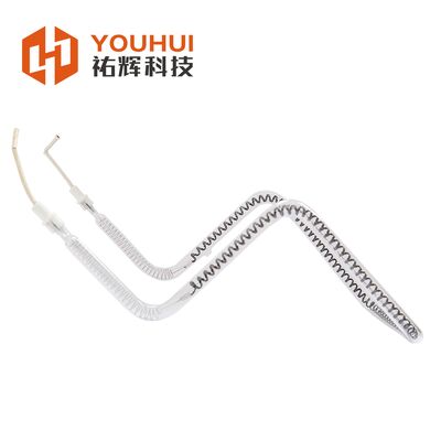 Bon prix Lampe de chauffage infrarouge à fibre de carbone à tube unique avec durée de vie de 5000 heures, efficacité thermique de 85% et couche réfléchissante dorée en ligne
