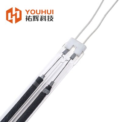 Lampe chauffante IR à double tube en fibre de carbone avec garantie de 10 000 heures pour le séchage de peinture à base d'eau (200-4000 W)