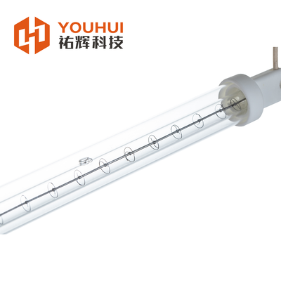 Bon prix Longue durée de vie 5000h Temps de travail Lampe halogène infrarouge à ondes courtes avec 1100-2600°C température du filament et élément de chauffage au quartz clair en ligne