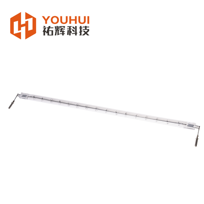 Lampe chauffante halogène infrarouge à quartz OEM personnalisée 5000h de durée de vie, temps de réponse 1s, température de filament 1100-2600°C