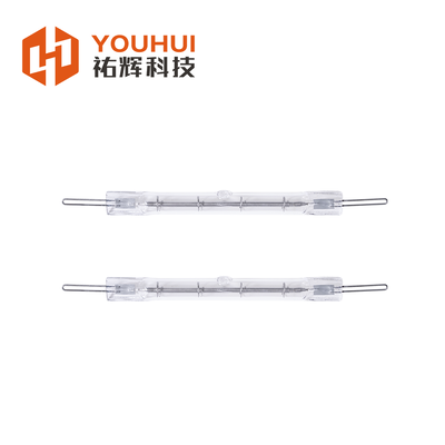 Qualité Lampe à chauffage par infrarouge à filaments de tungstène halogène en molybdène en forme de U à haut rendement avec un temps de réponse de 1 seconde et une longueur d'onde de 1-2 μm pour le durcissement industriel Usine