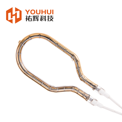 Qualité Réflecteur doré à tube unique pour lampe infrarouge pour soudage plastique, réchauffeur infrarouge circulaire Usine