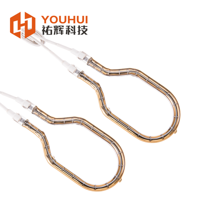 Qualité Lampe infrarouge annulaire à tube unique avec réflecteur doré pour soudage plastique, chauffage infrarouge circulaire Usine