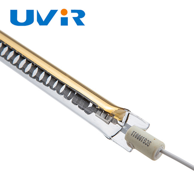 Lampe de chauffage infrarouge de tube de fibre simple de carbone, appareil de chauffage infrarouge de vague moyenne de R7S