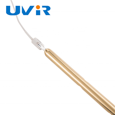 Lampe infrarouge d'appareil de chauffage d'halogène de quartz de R7S 230V rapidement avec le revêtement d'or