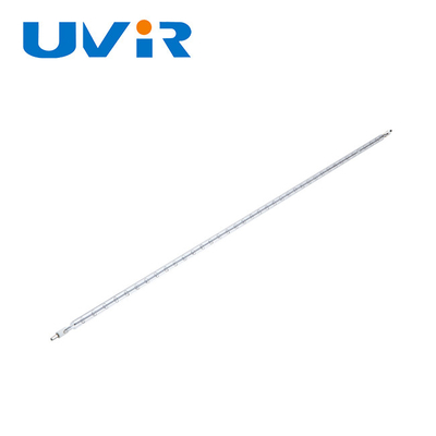 Lampe d'infrarouge de tungstène d'halogène d'ondes courtes de tube de verre de quartz de R7S 120V 1600W
