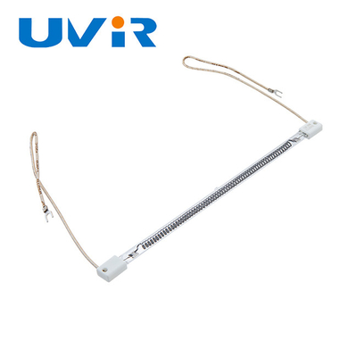 Lampe de chauffage infrarouge de fibre du carbone SK15, appareil de chauffage infrarouge de vague moyenne du degré 1100-2600