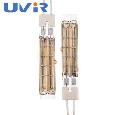 Lampes d'infrarouge jumelles de tube de réflecteur de l'or TC01, lampes de chauffage d'halogène du quartz 500V