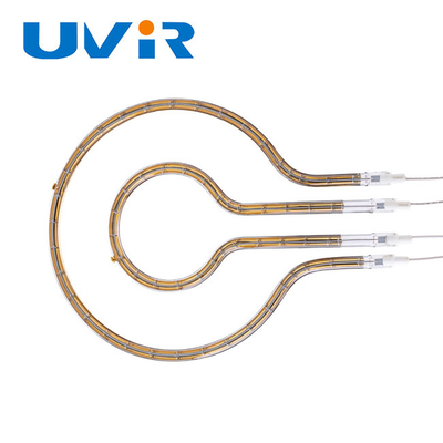 Lampes infrarouges de couches d'or de succès d'ondes courtes réfléchies de Ring Tube Gold Reflector