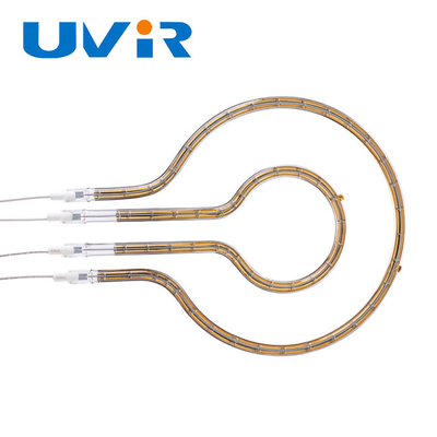 Appareil de chauffage électrique infrarouge lointain industriel de quartz d'élément de chauffe de tube de lampe infrarouge de filament d'étoile
